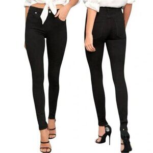 Agolde Sophie High Waist Skinny Jeans in Jet Black Womens Size 27